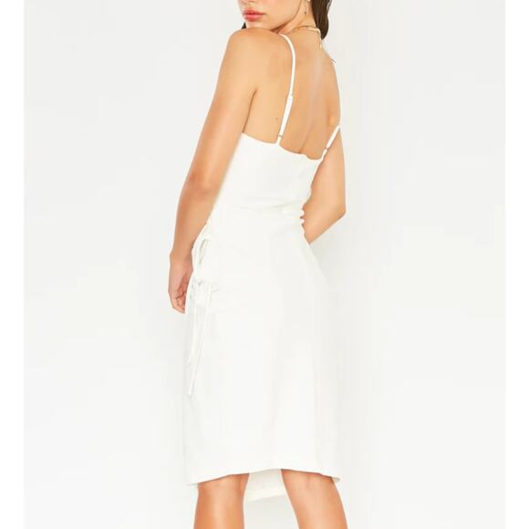 White Sleeveless Summer Dress by 4SI3NNA NEW - Picture 3 of 14